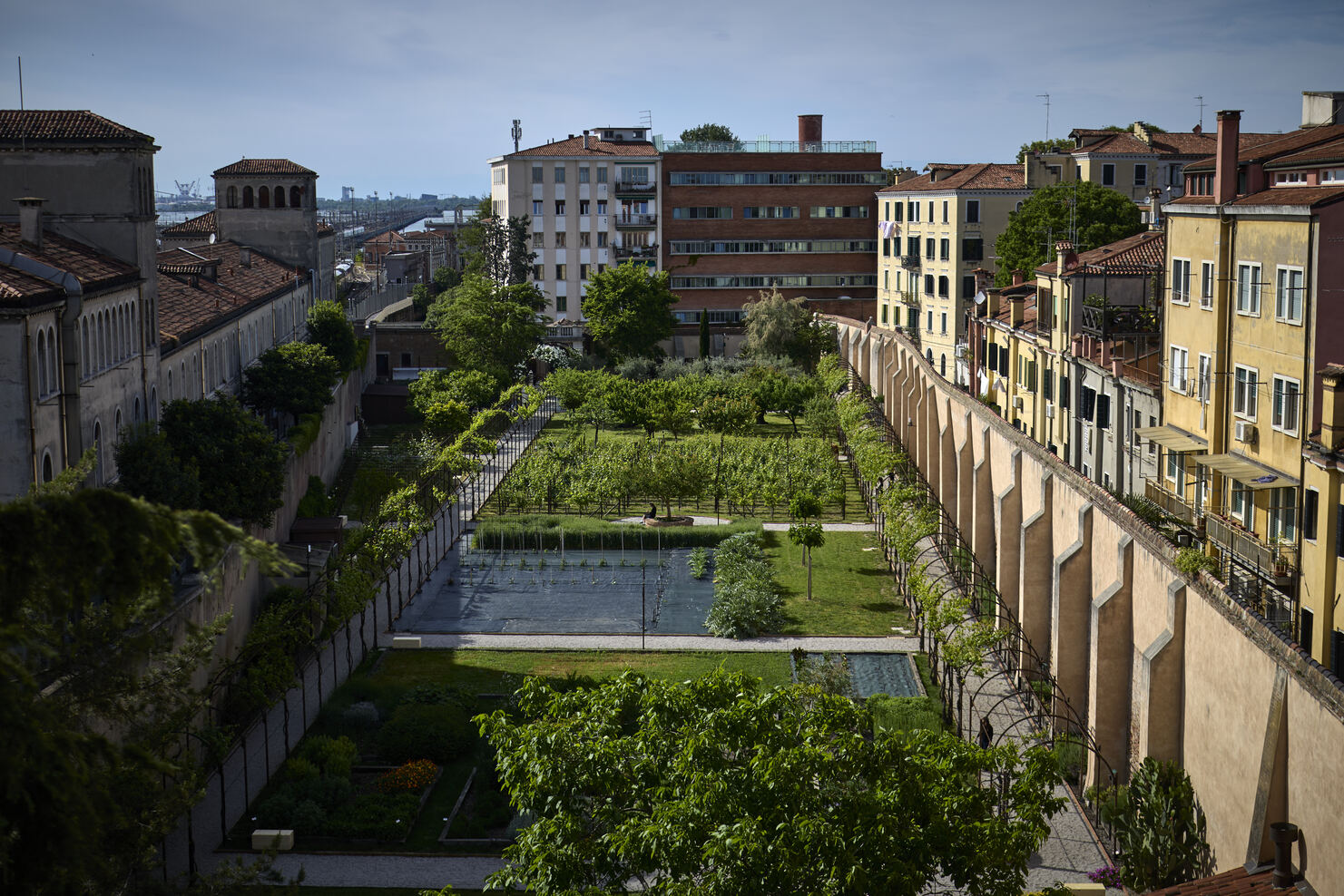 Saint Hildegard reimagined in the mystic garden at the Holy See
